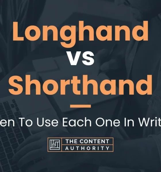 shorthand writing